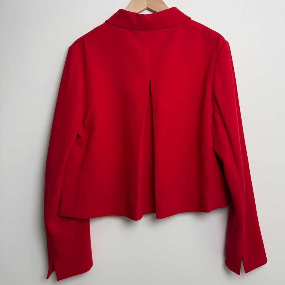 Ralph Lauren Purple label red cropped pleated jacket - Picture 5 of 9